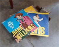 Record LP Lot - Elvis, Hank Williams