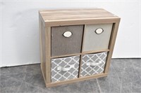 Four Drawer Double Sided Cubby Hole Dresser