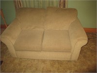 MATCHING TAN COUCH AND LOVE SEAT