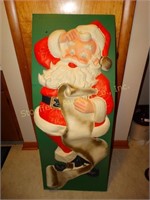 Plastic 4' Santa Claus
