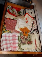 Kitchen linens- contents of drawer