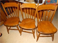 3 Ethan Allen maple chairs