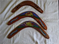 3 Australia wood Boomerangs