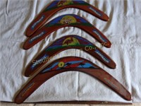 4 Australia wood Boomerangs