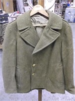 WWII ARMY WOOL JACKET W/ TOP BUTTON MISSING