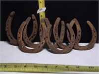 LOT OF 7 HORSE SHOES