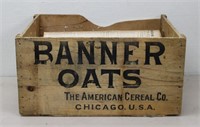 Banner Oats Crate w/ 1928 Newspapers