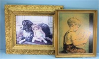 (2) Framed Prints of Children