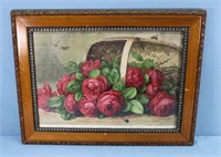 "A Basket of Beauties" Framed Roses
