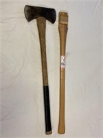 Plumb double bit axe with New handle