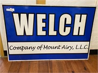 Welch Metal Sign Mt. Airy, NC 48”x 32”