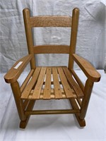 Child’s Oak rocking chair