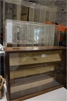 2pcs of Lucite Shelves & Wooden Display Shelf