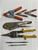 Miscellaneous Clamps, Vise Grips, Tin Snips