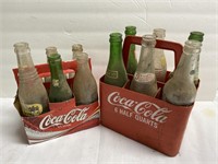 Coca Cola Crate and paper Box with Assorted Drink
