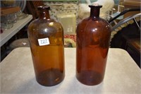 2 Apothecary Bottles