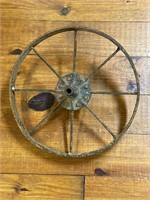 Early 1900's metal wheel 15”
