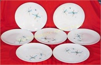 7 MCM North Star Dinner Plates