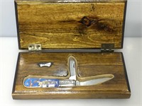Heroes of the Silver Screen pocket knife w/wood