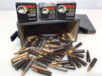 143 Rounds Wolf 7.62x39 mm ammo