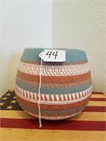 211- Signed "Dine Anna Tsesie" Pottery Vase