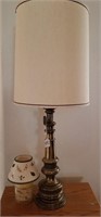 211- Classic Brass Lamp And Yankee Candle