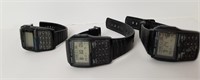 211--(3) Vintage Casio Data Bank Watches (2 Work)