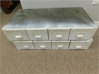 2 Heavy Metal 4-Drawer Units, stackable