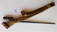 Vintage Mosin Nagant Spike Bayonet And Sling