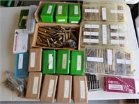 Box Full Of Organized Brass For Reloading