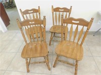 4 Solid Chairs (excellent condition)