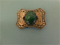 Man's Belt Buckle with Insert (approx. 2.5" x 4")