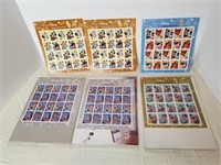 211- 6 Disney Postal Stamp Sets