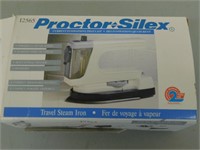 Compact Protor-Silex Travel Steam Iron with Bag