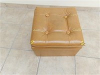 Hassock (approx. 20"sq x 15"H) with metal handles