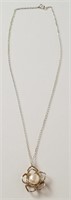211- .925 Silver Necklace With Pearl
