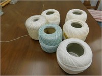 Lot of 6 Rolls Crochet Thread