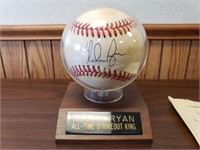 Nolan Ryan Autograph Baseball COA