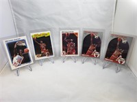 (5) Michael Jordan NBAHoops Cards