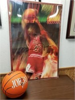 Michael Jordan Basketball & Poster