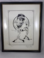 Ted Williams Lithograph signed Christopher Paluso