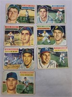 (7) 1956 Topps Baseball Cards