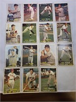 (15) 1957 Topps Baseball Cards