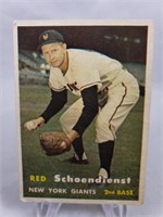 1957 Red Schoendienst #154 - Topps