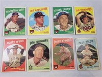 (8) 1959 Topps Baseball Cards