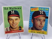 1958 Ed Mathews #440 & All-Star #480