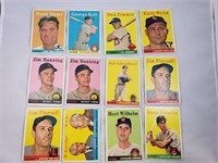 (12) 1958 Topps Baseball Cards