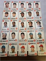(25) 1968 Topps Game Cards