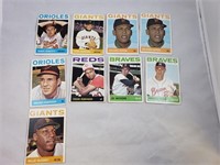 (9) 1964 Topps Baseball Cards