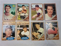 (8) 1962 Topps Baseball Cards